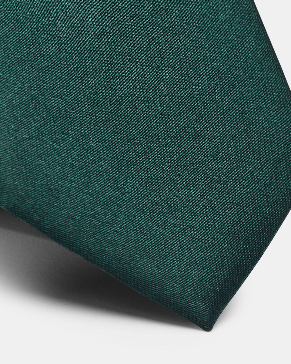 Silk Satin Tie, Emerald, hi-res